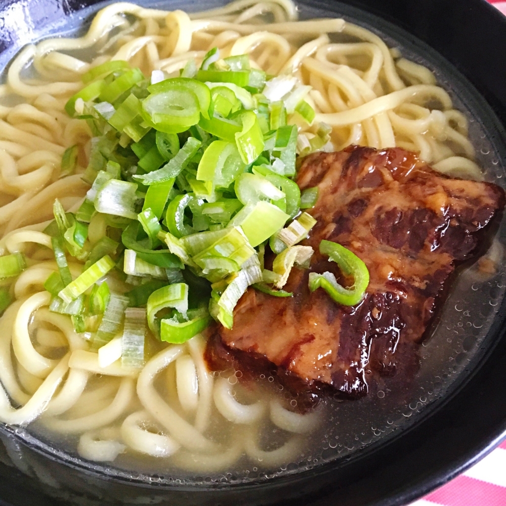 おうちごはんでソーキそばお肉