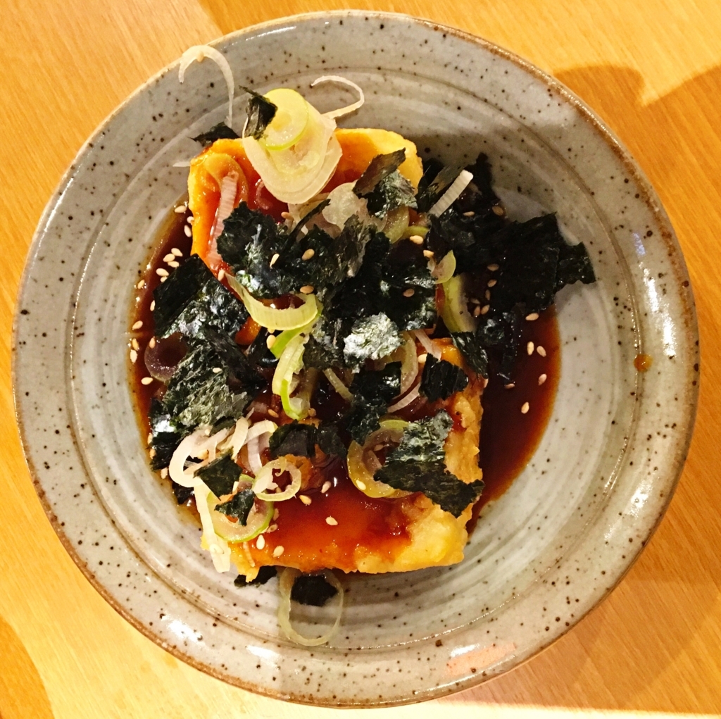 あげ豆腐のステーキ